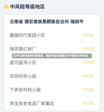 辽宁九地升级中风险地区，挑战与应对策略辽宁9地升为中风险