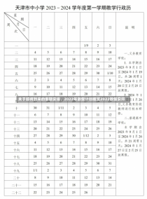 关于即将到来的假期安排，2022年放假计划概览2022放假安排