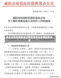 西安省疫情最新情况报告西安省疫情最新情况